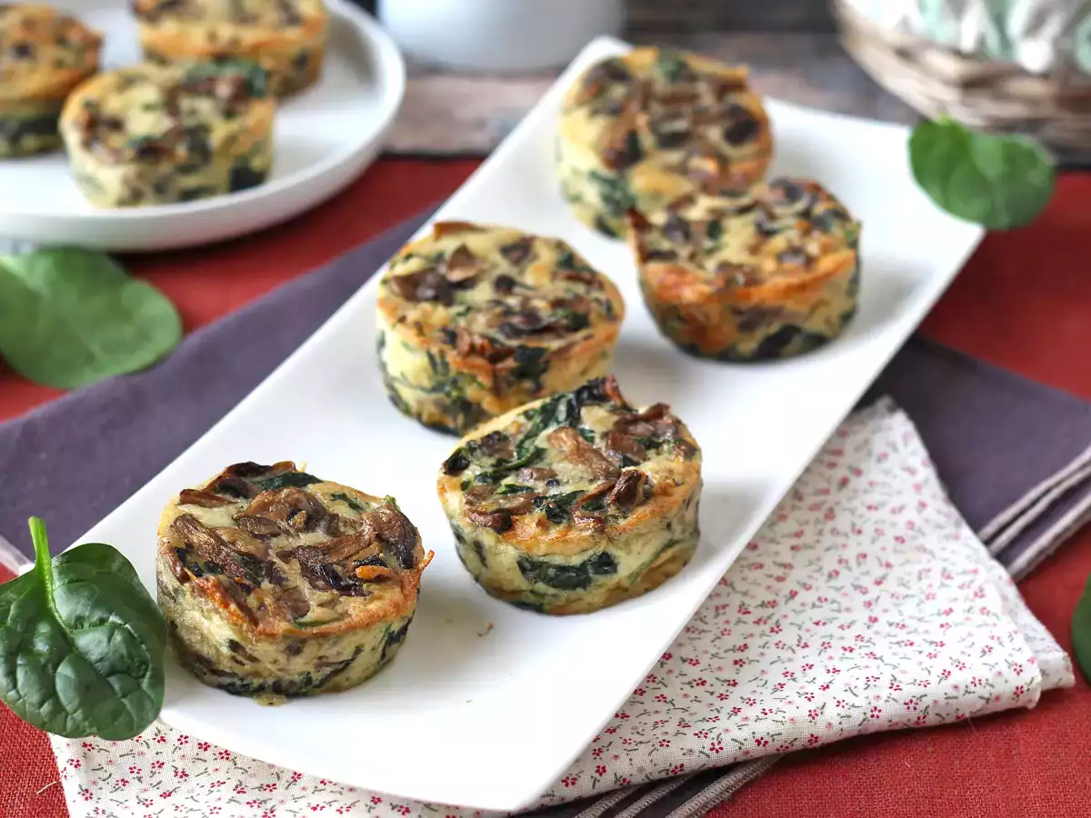 Brioșe cu spanac și ciuperci - poza 5