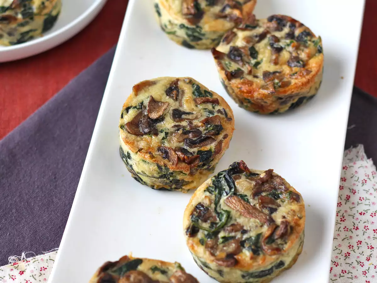 Brioșe cu spanac și ciuperci - poza 6