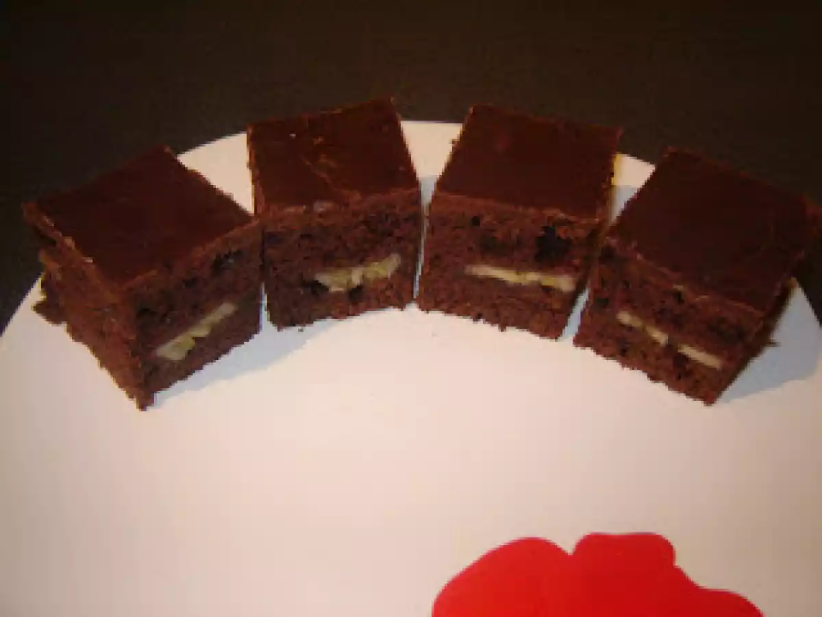 Brownie cu banane