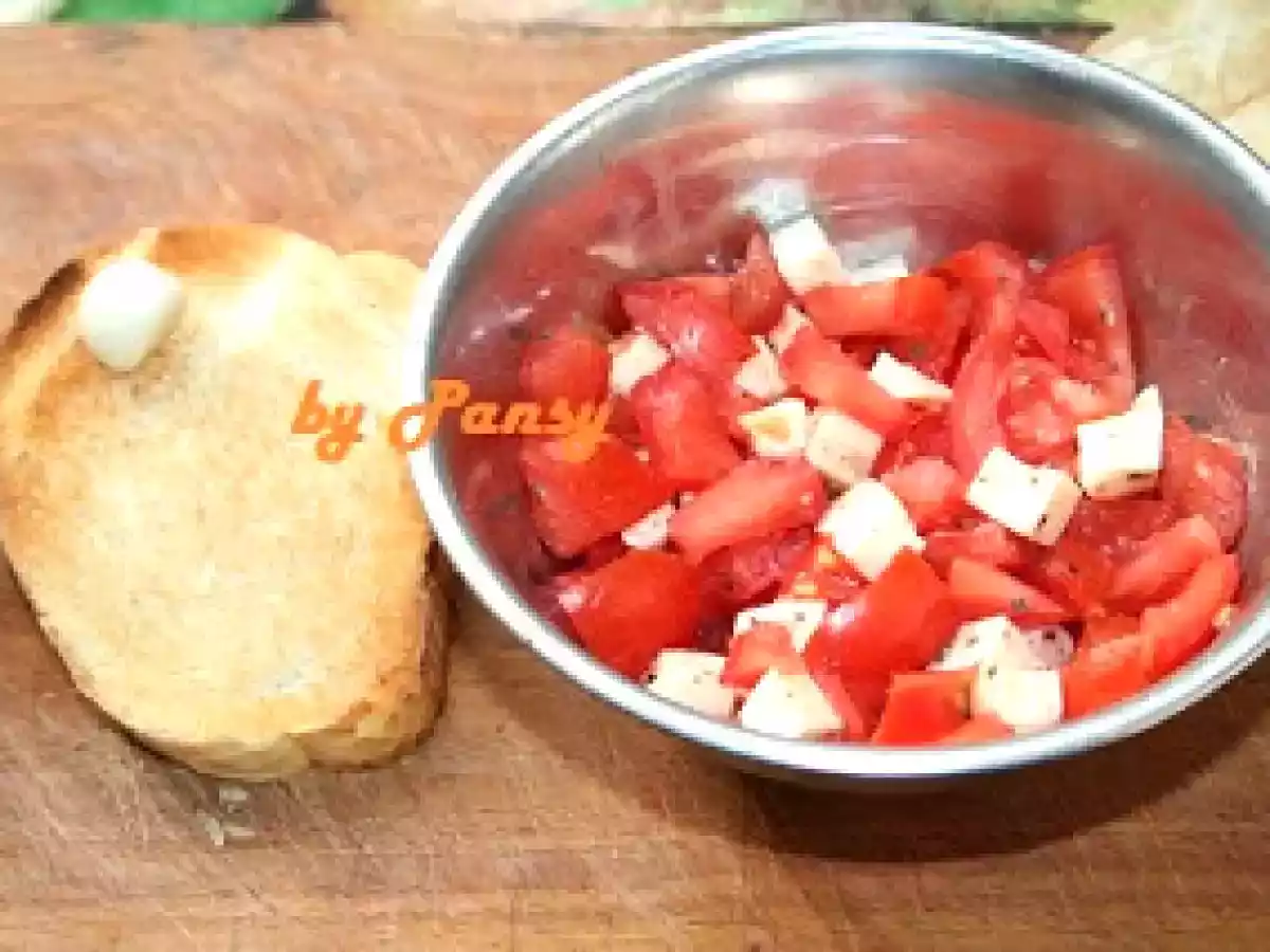 Bruschette cu rosii si mozzarella - poza 2