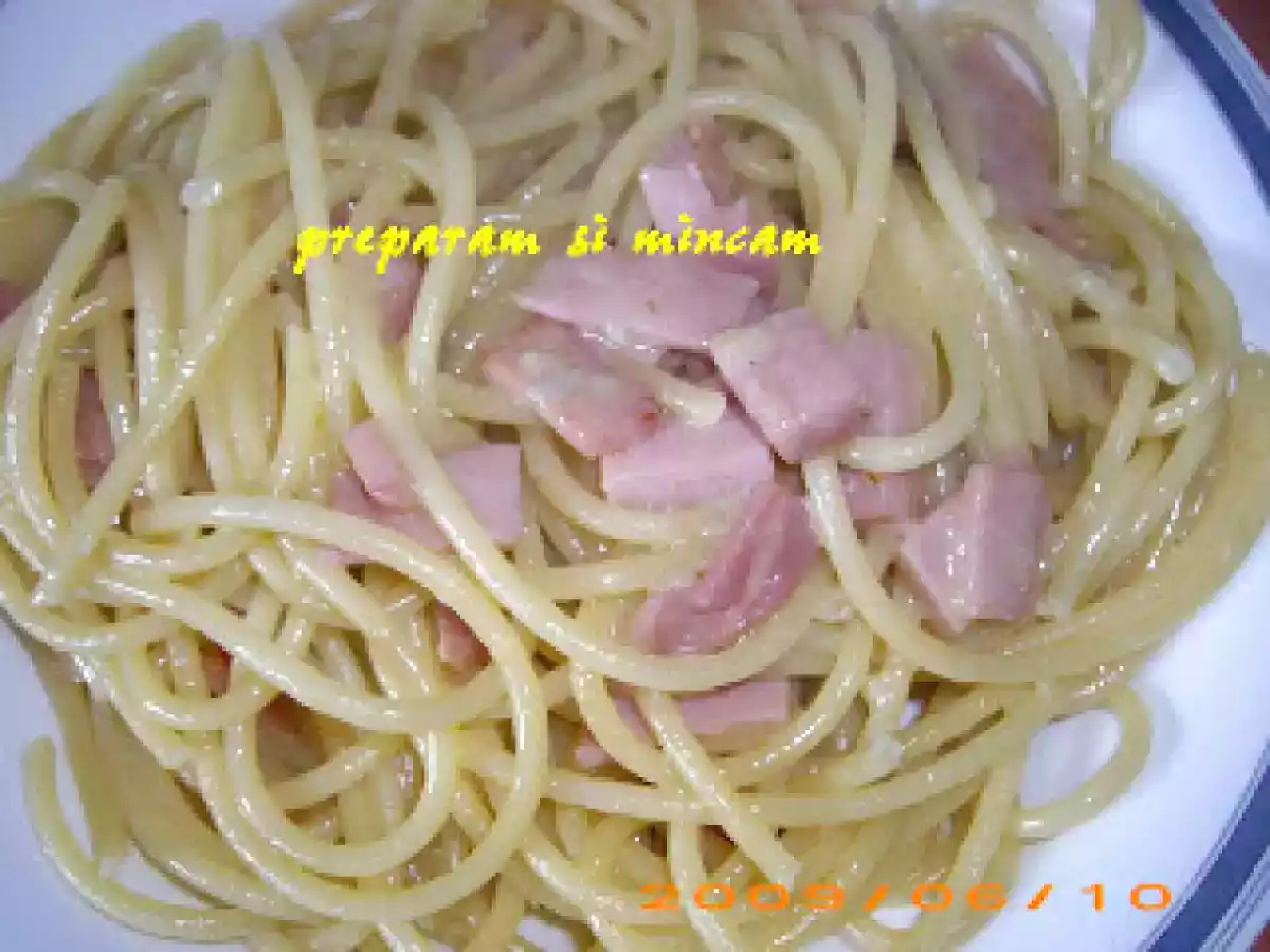 Bucatini cu prosciutto cotto si gorgonzola - poza 2