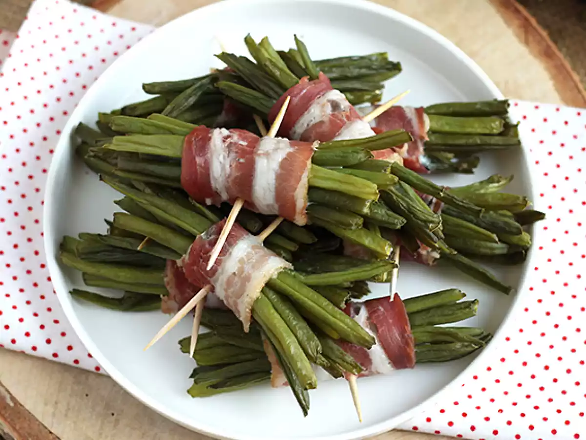 Buchetele de fasole verde si bacon - poza 4