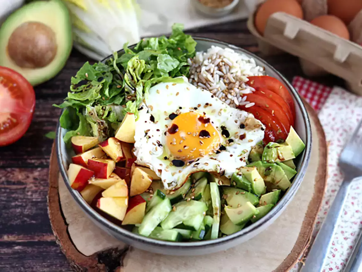 Buddha bowl vegetarian - o salata colorata - poza 3