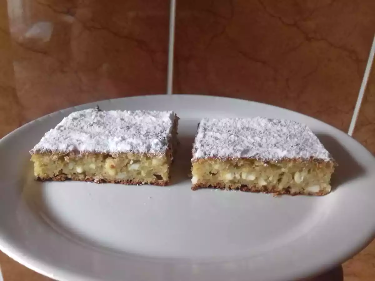 Budincă de brânză cu mere