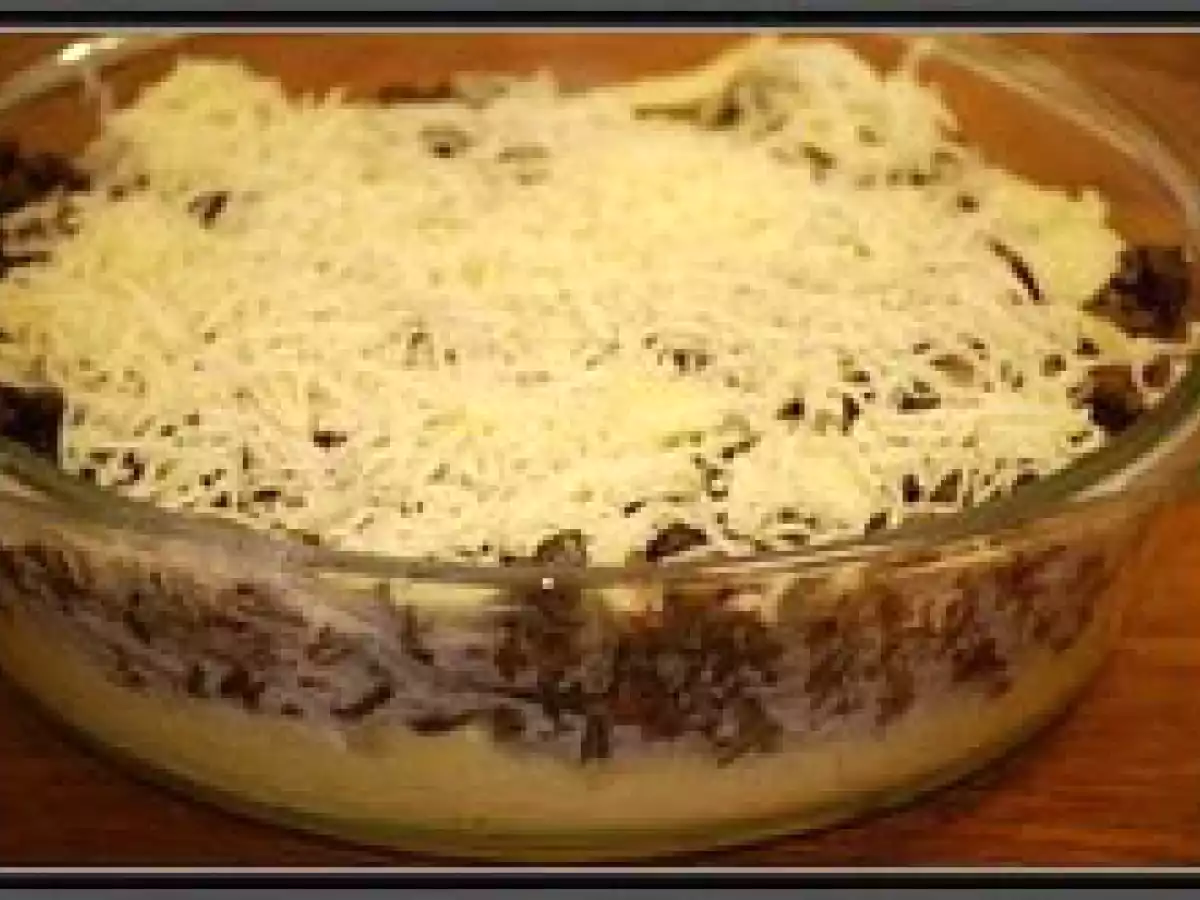 Budinca de cartofi cu ciuperci - poza 7