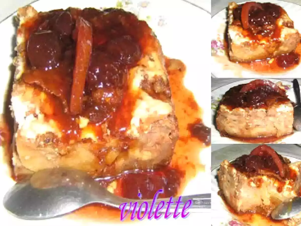 Budinca de cozonac cu mere