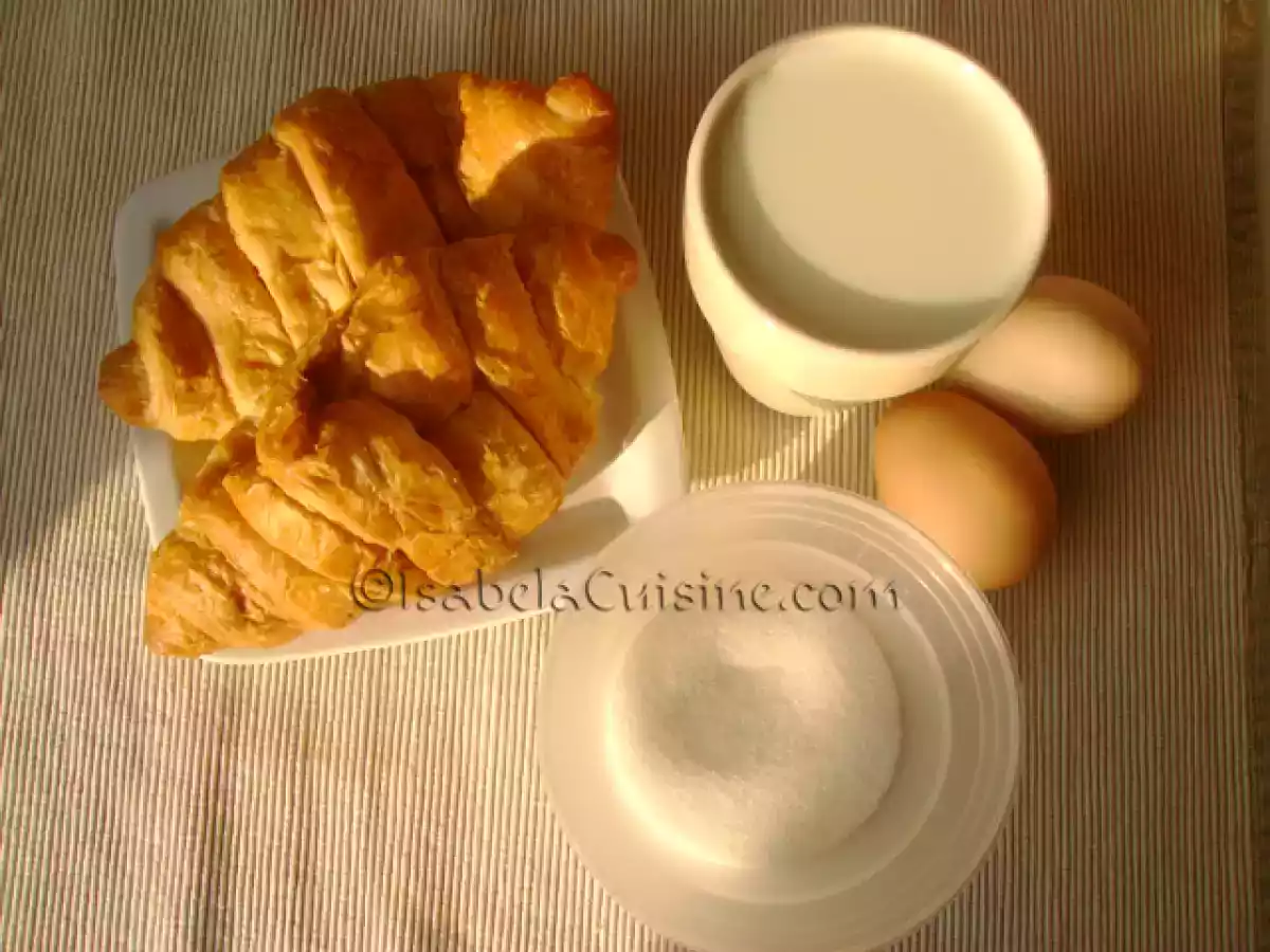 Budinca de croissante caramelizata - poza 2