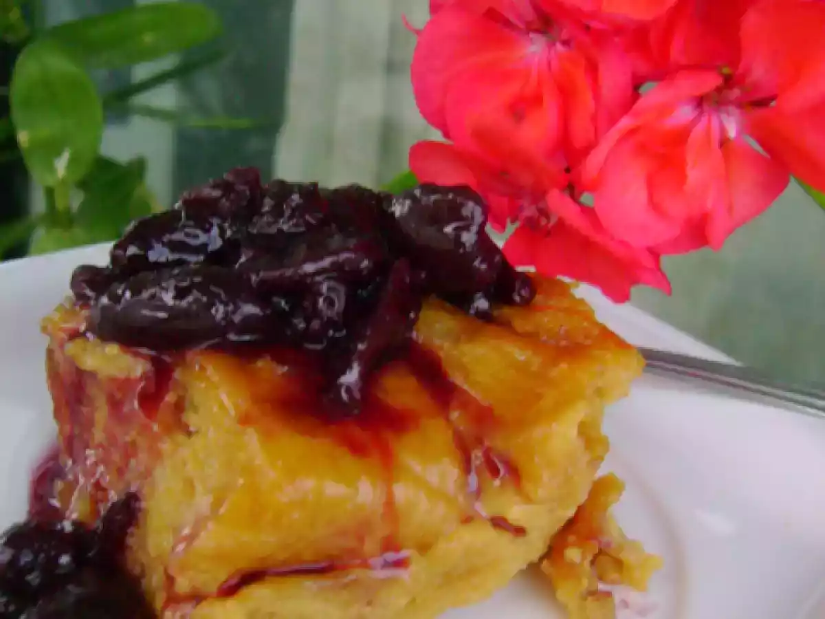 Budinca de croissante caramelizata - poza 9