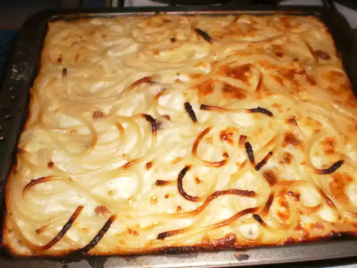 Budinca de macaroane cu branza - poza 3