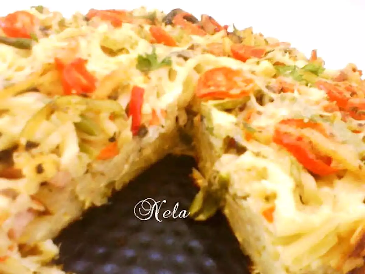 Budinca de paste cu legume