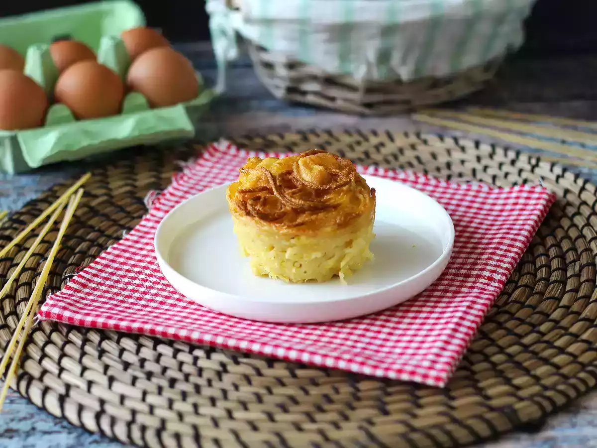 Budincă de paste în friteuza cu aer - poza 5