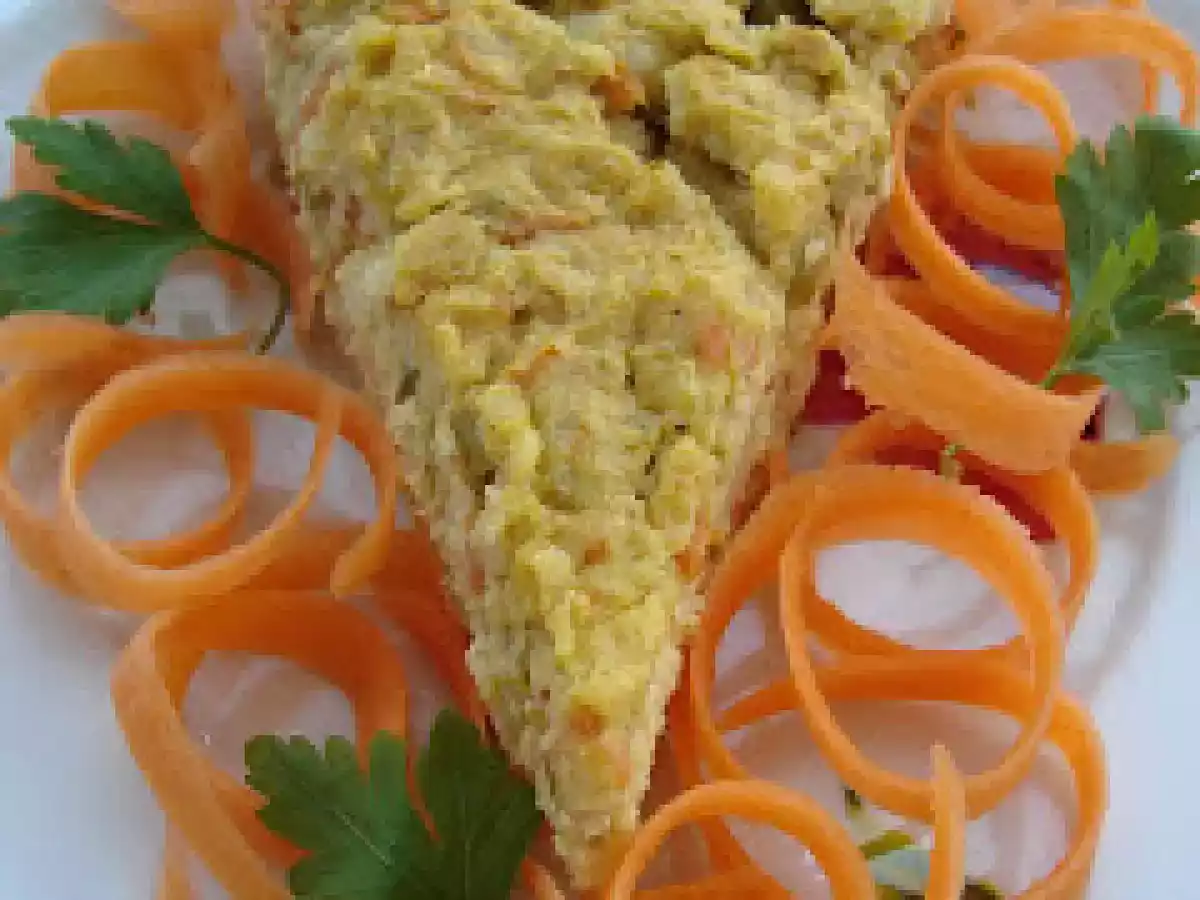 Budinca de piept de pui cu legume