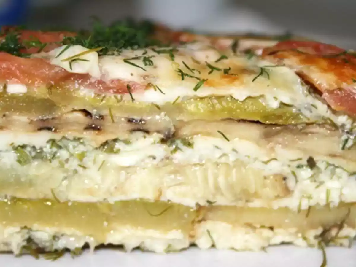 Budinca de vinete cu dovlecei - poza 3