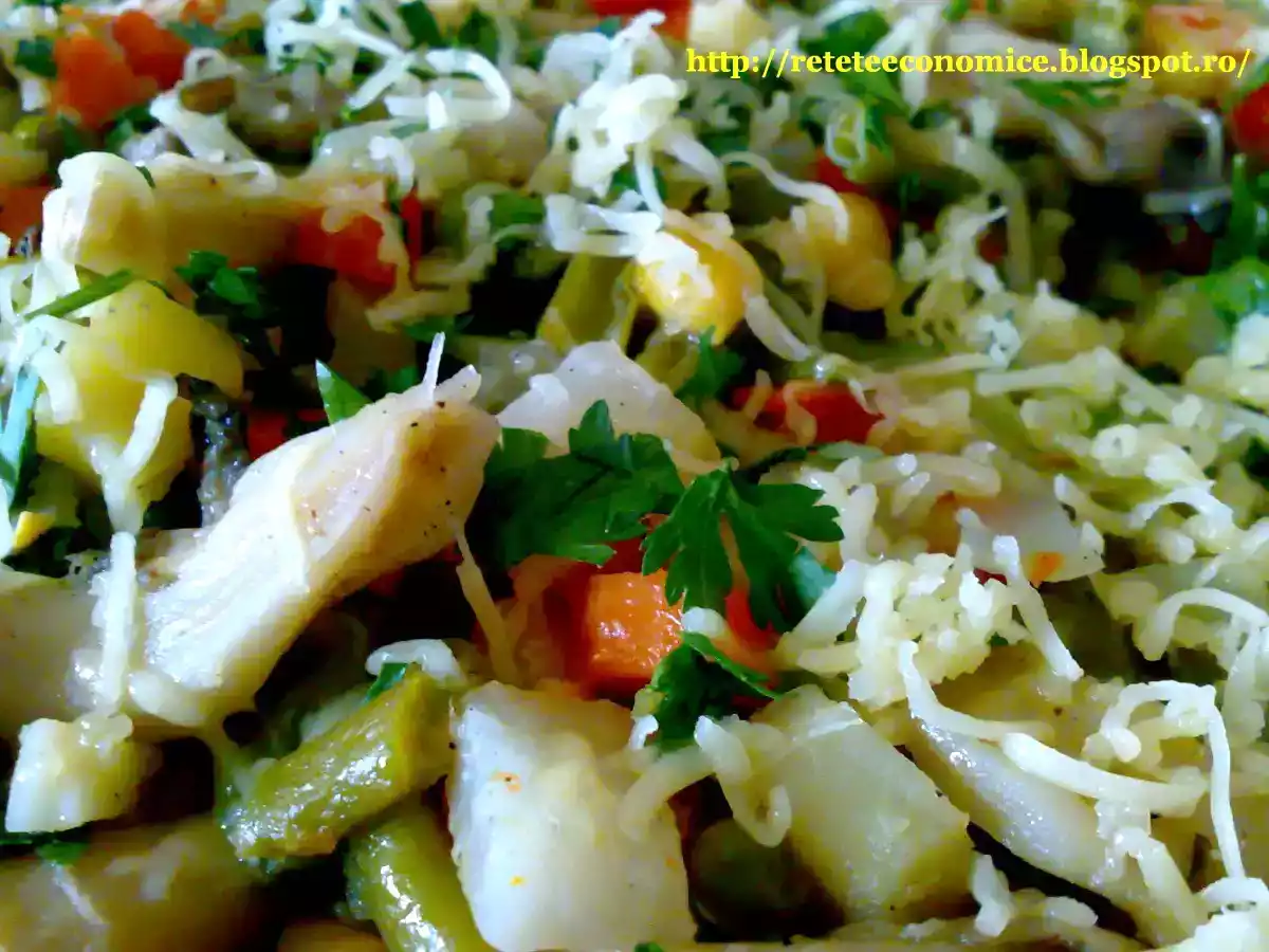 Bureti pleurotus cu legume