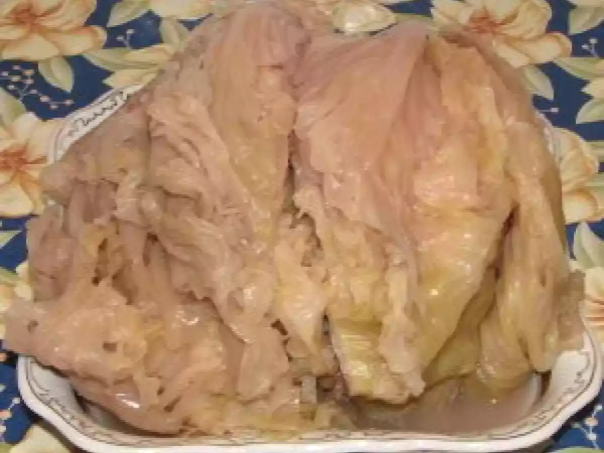 Burta de porc afumata cu varza murata si mamaliguta - poza 3