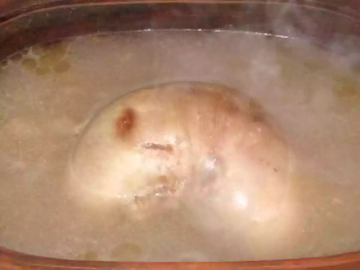 Burta de porc afumata cu varza murata si mamaliguta - poza 8