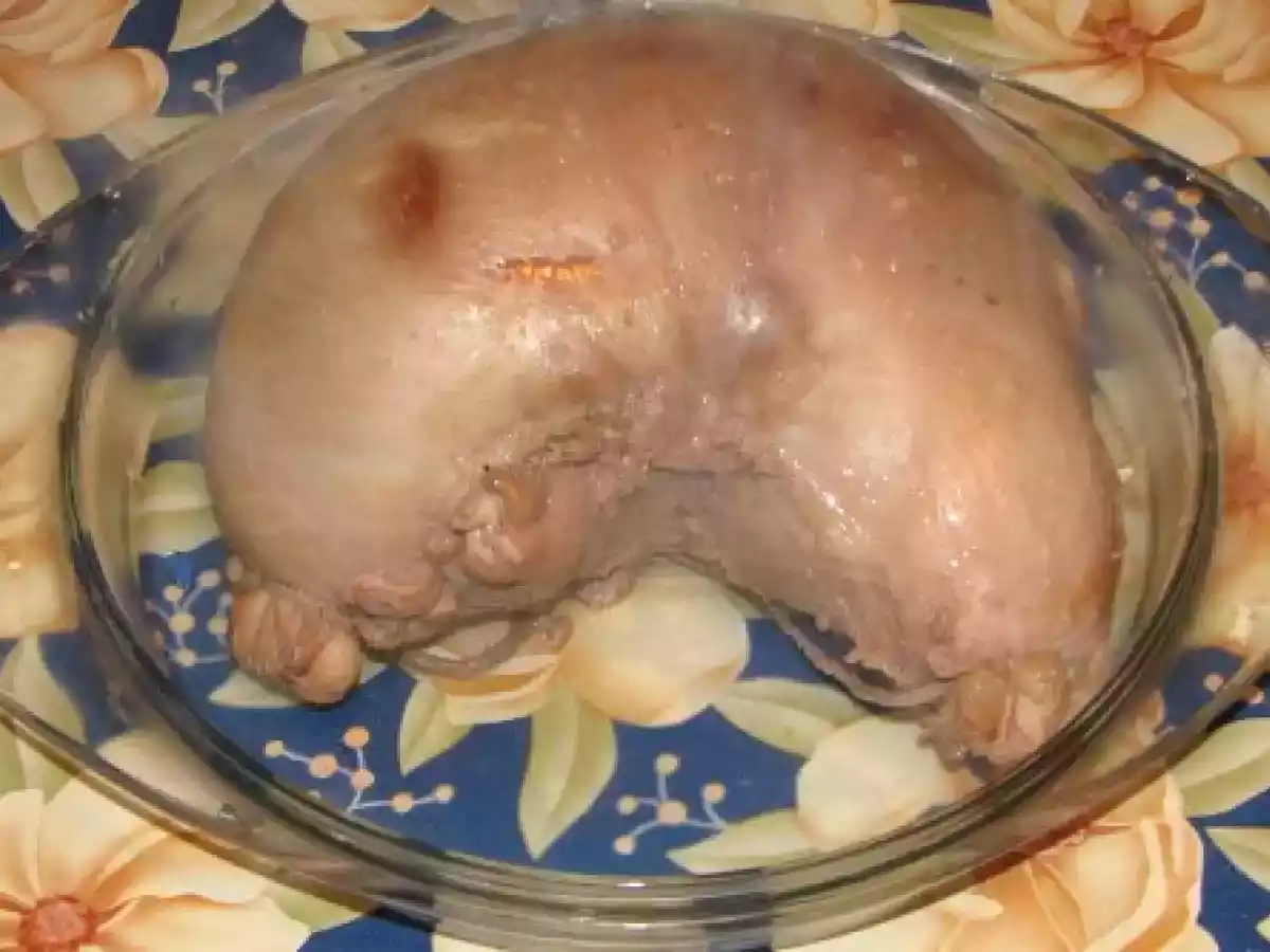 Burta de porc afumata cu varza murata si mamaliguta - poza 9