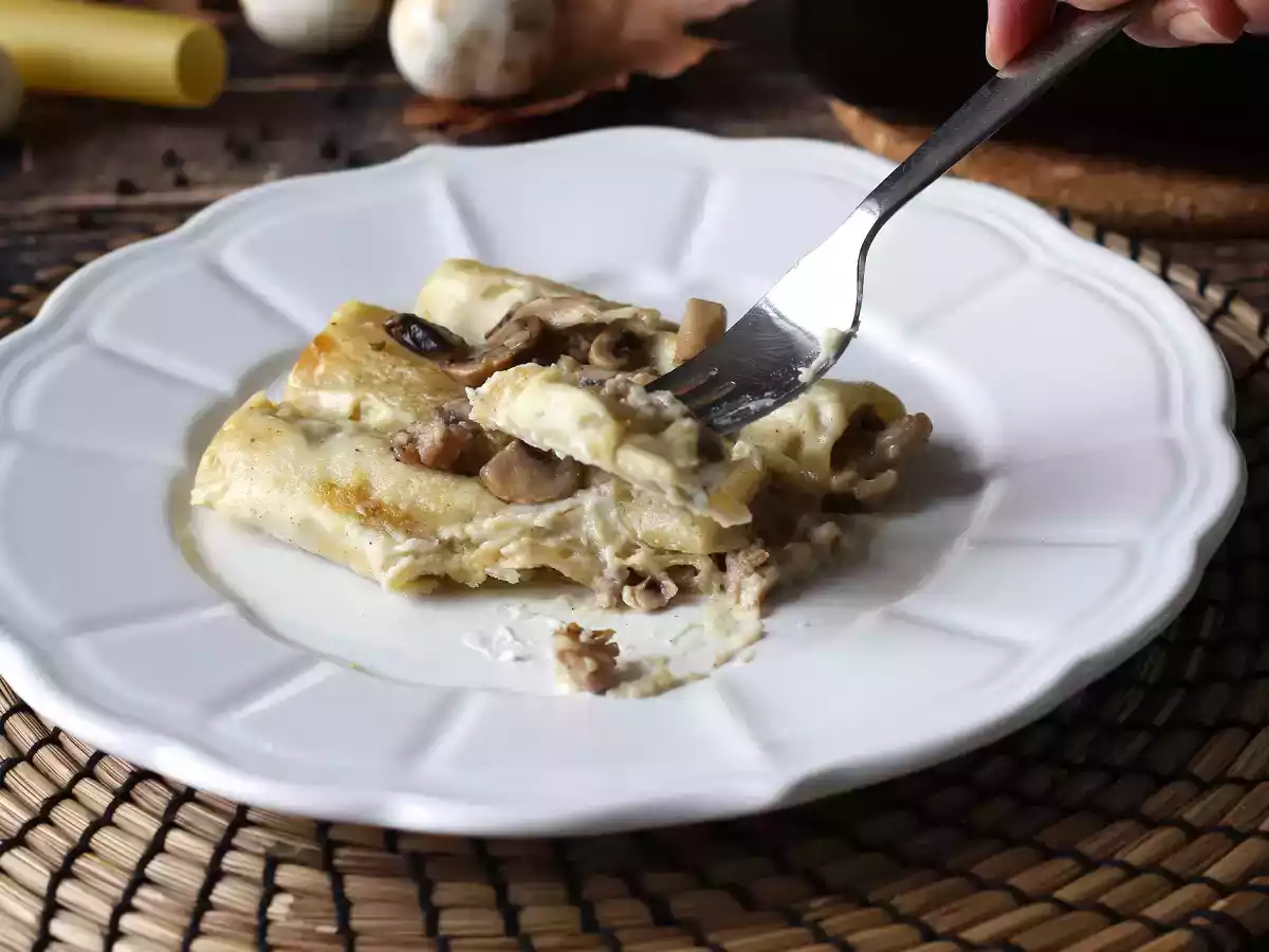 Cannelloni cu ciuperci și cârnați - poza 7