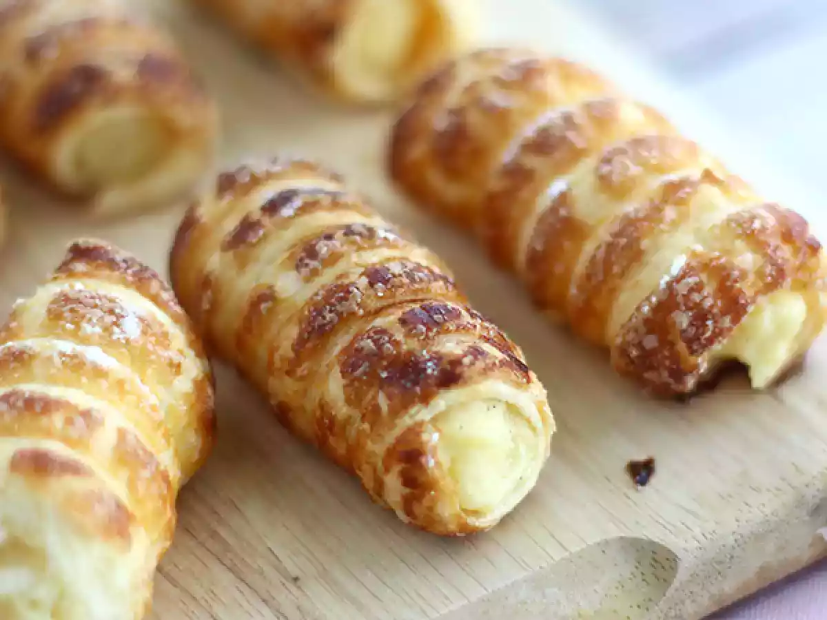 Cannoli cu crema de vanilie - poza 3