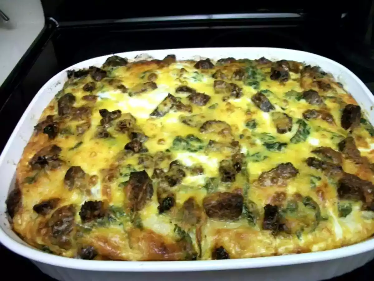 Carnati cu spanac la cuptor