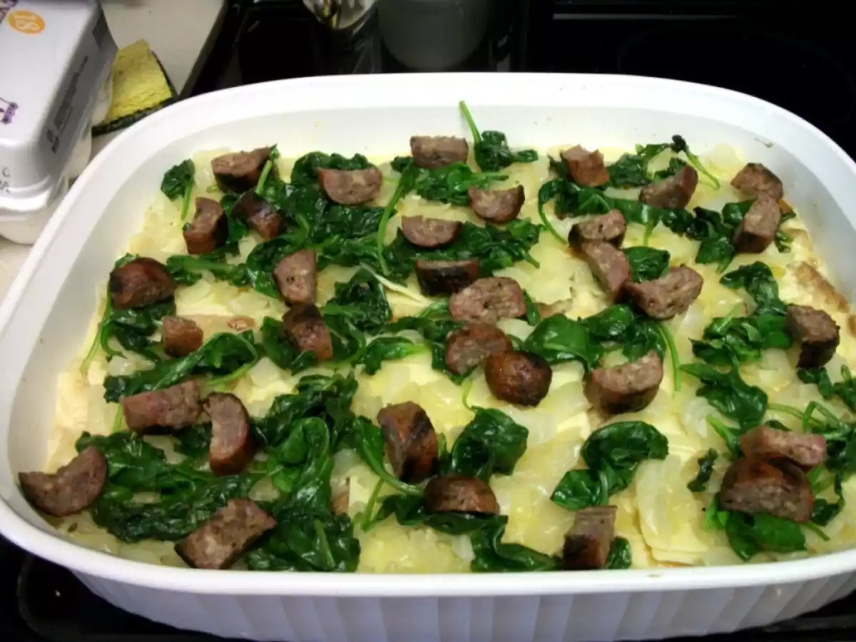 Carnati cu spanac la cuptor - poza 3