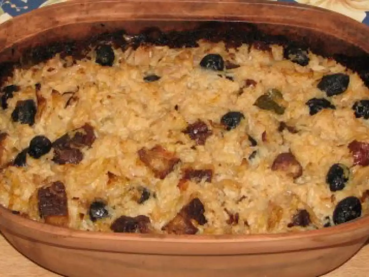 Carne de la garnita cu varza, orez, masline si ceapa - poza 18