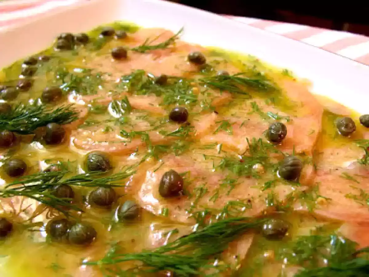 CARPACCIO DE SOMON(SALMON CARPACCIO) - poza 2