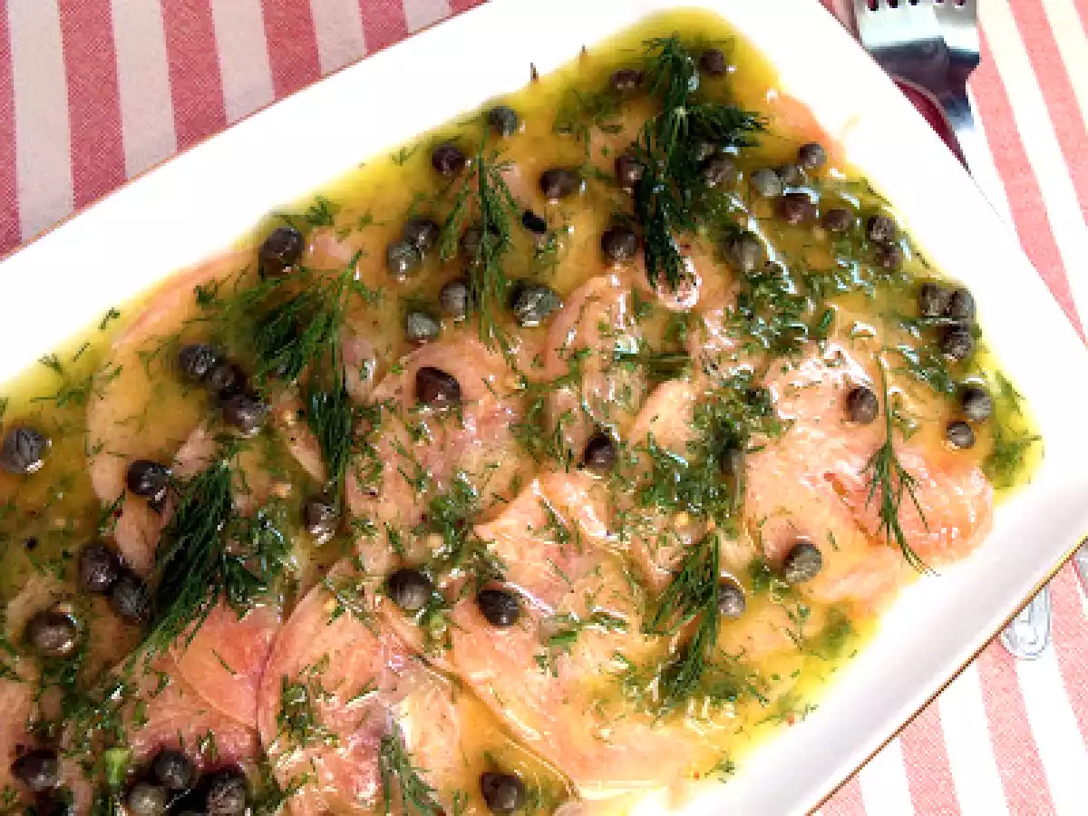 CARPACCIO DE SOMON(SALMON CARPACCIO) - poza 3
