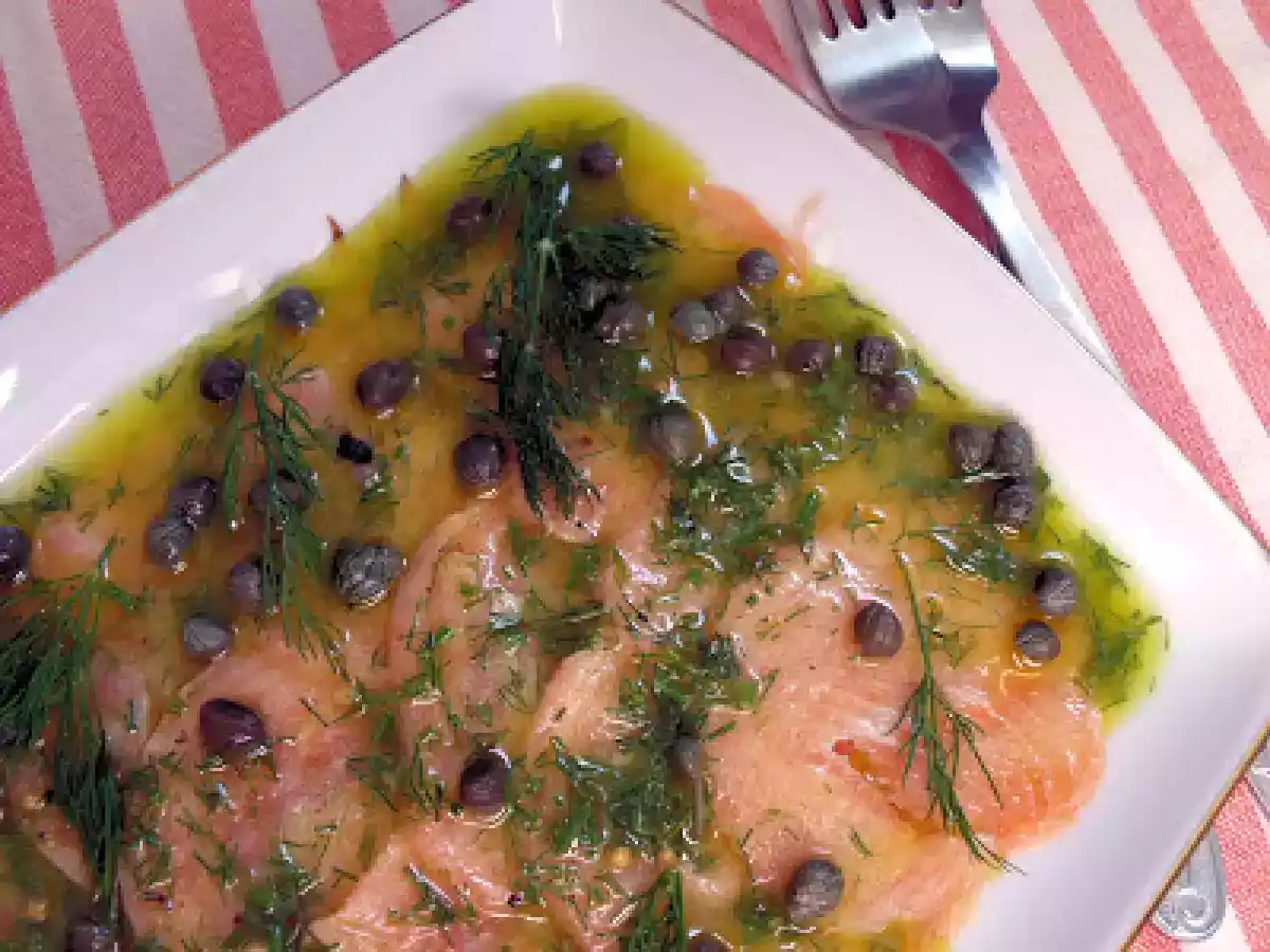 CARPACCIO DE SOMON(SALMON CARPACCIO) - poza 4