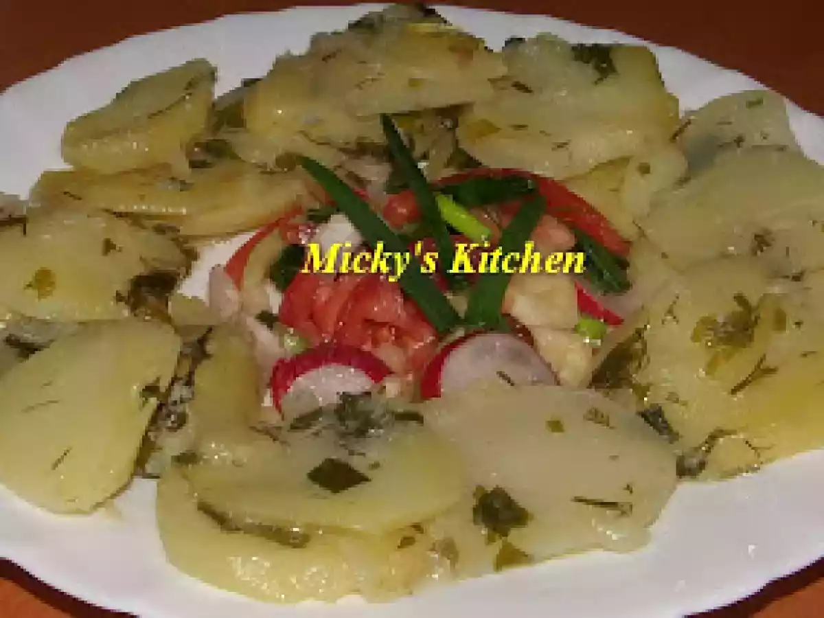 Cartofi brutaresti cu ceapa - de post