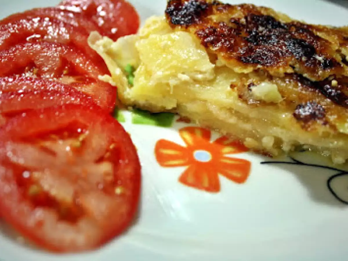 Cartofi gratinati cu Gorgonzola