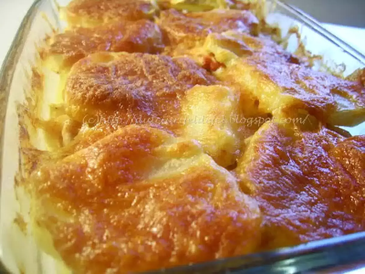 Cartofi gratinati cu piept de pui - poza 2