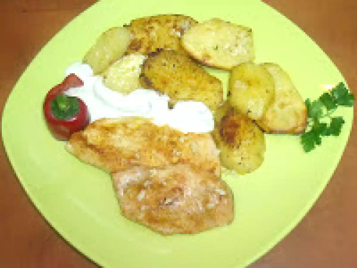 Cartofi la cuptor cu gratar de pui si sos tzatziki (4 persoane) - poza 2