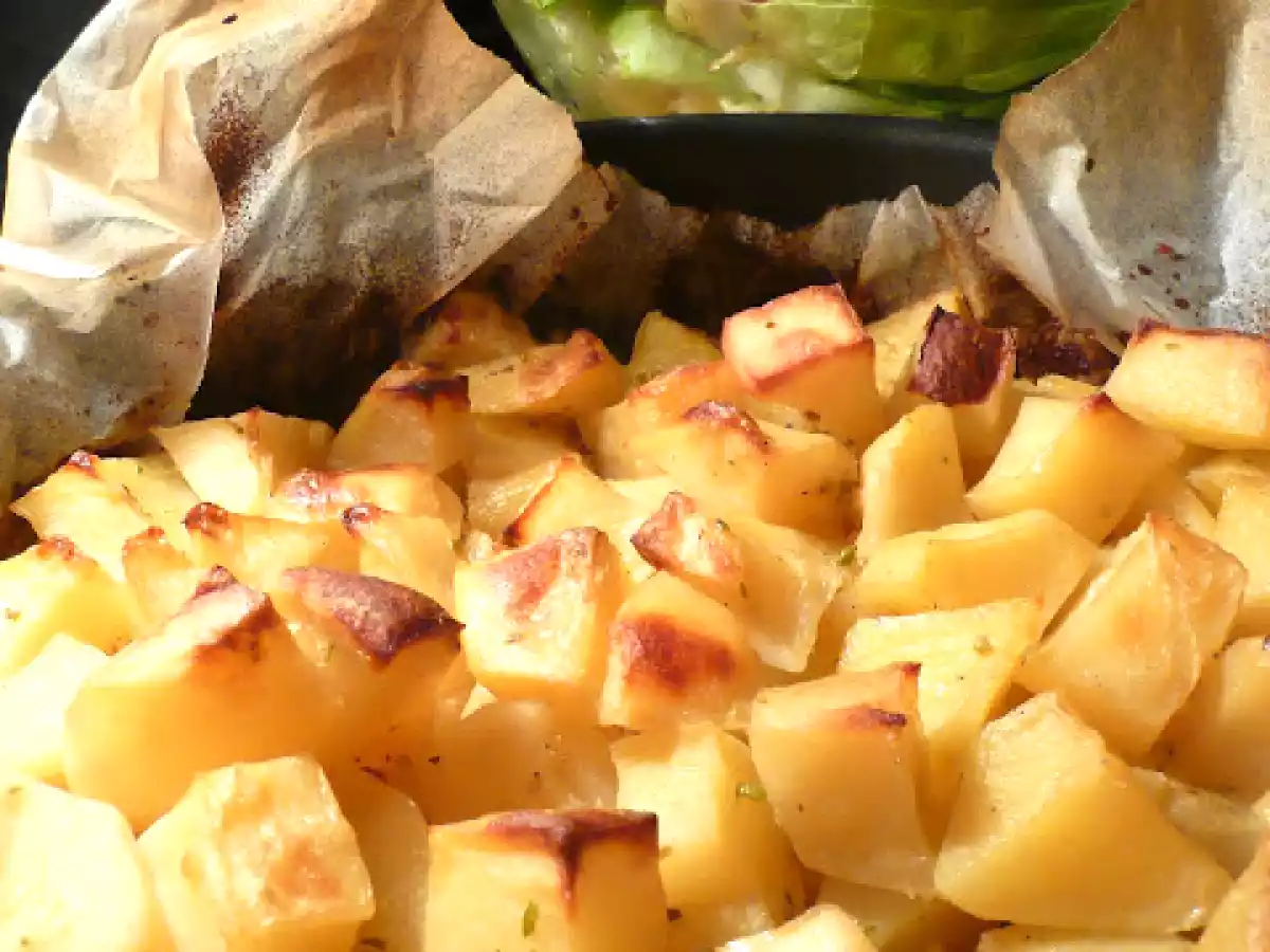 Cartofi la cuptor cu mustar