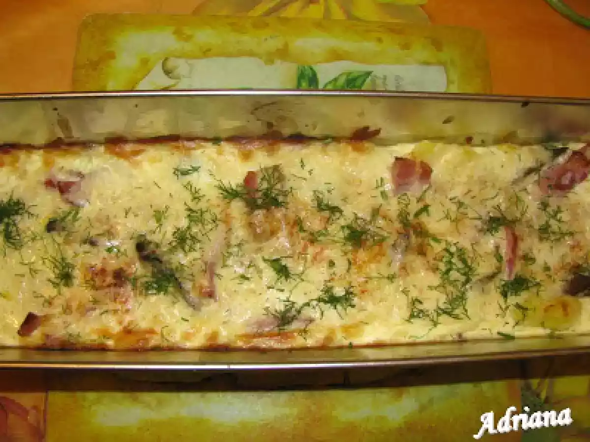 Cartofi la tava cu muschi si smantana - poza 4