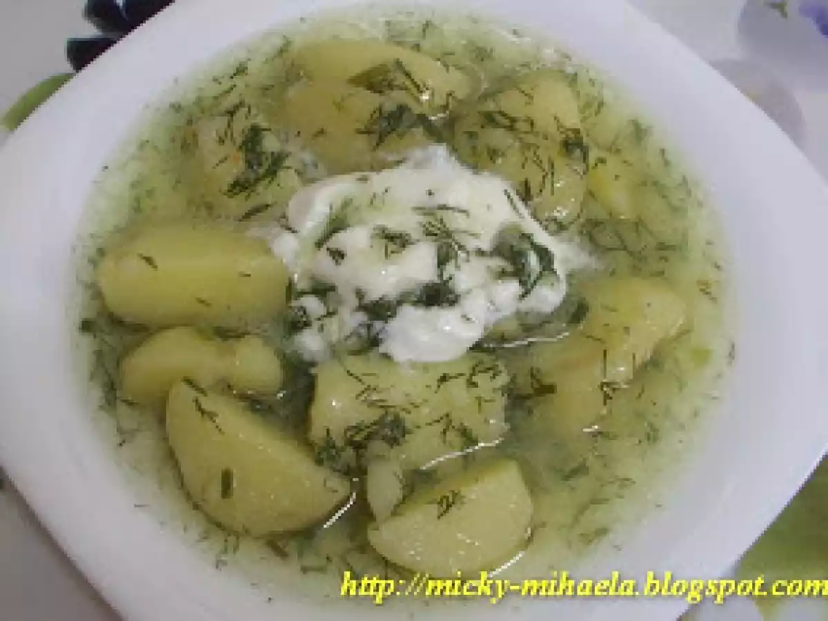 Cartofi noi cu marar