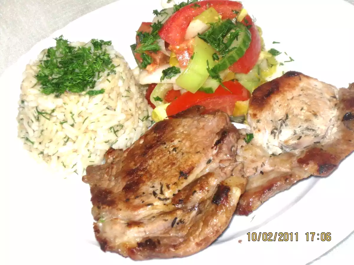 Ceafa de porc marinata la gratar - poza 2