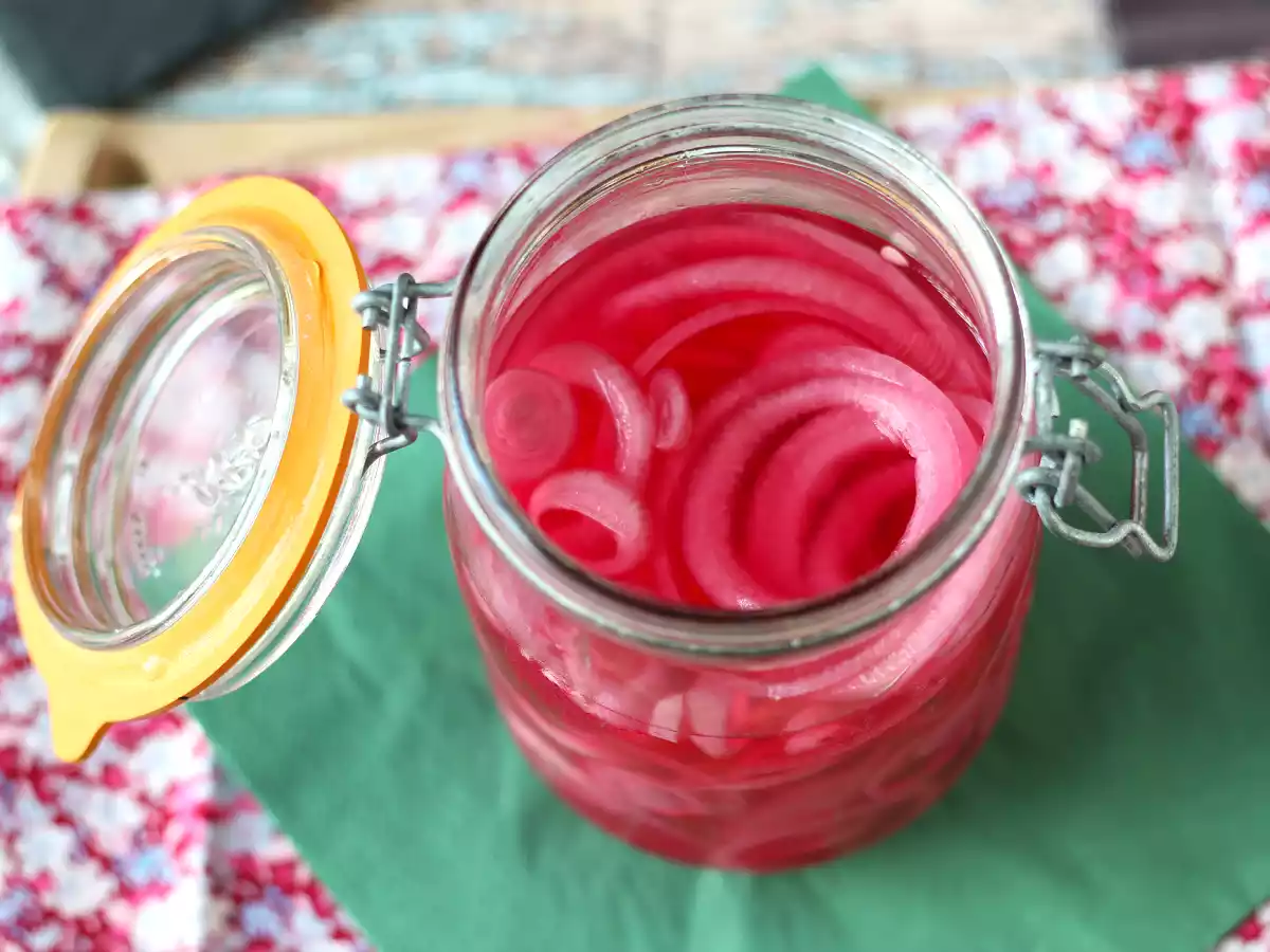 Ceapă roșie murată - poza 6