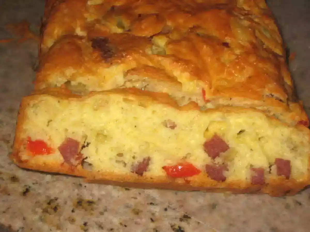 Chec aperitiv cu salam, masline si ardel rosu - poza 2