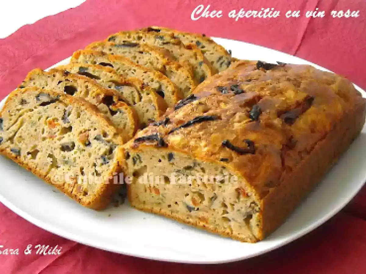 Chec aperitiv cu vin rosu