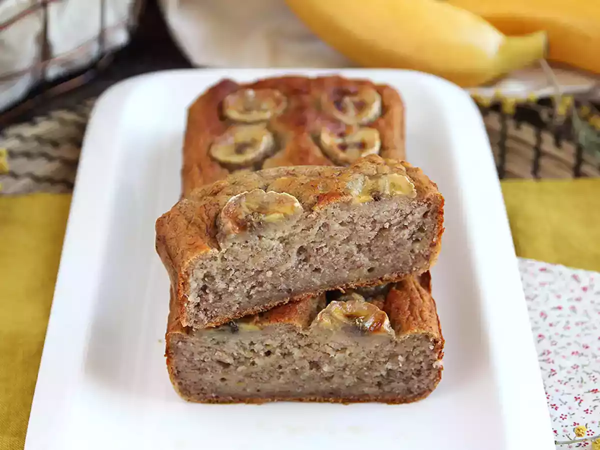 Chec cu banane fara zahar - Banana bread - poza 2