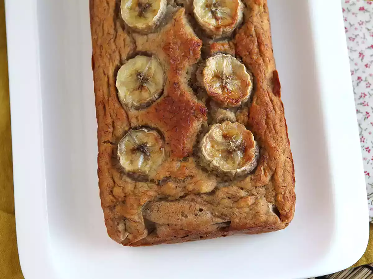 Chec cu banane fara zahar - Banana bread - poza 3