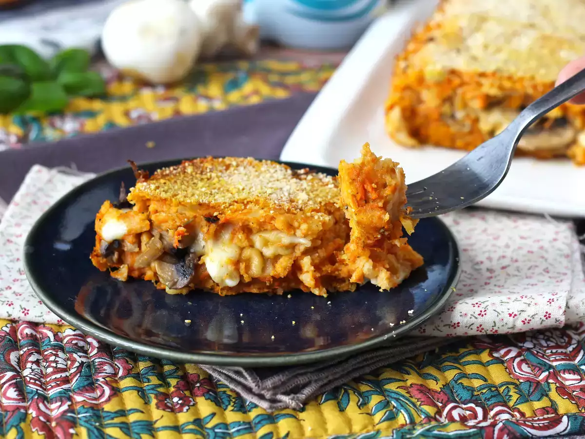 Chec cu dovleac, ciuperci și brânză scamorza: rețetă gustoasă și ușor de făcut - poza 2