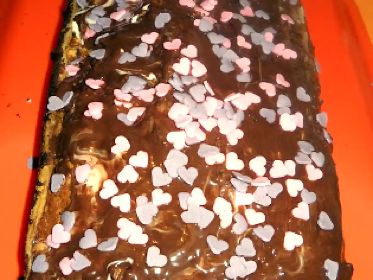 Chec cu mascarpone si bucati de ciocolata amara