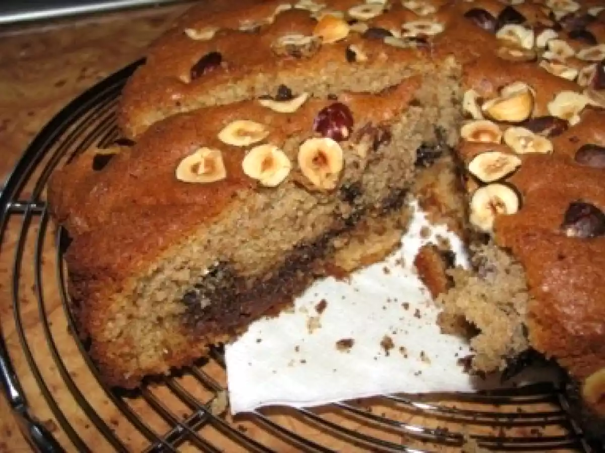 Chec cu Nutella si alune de padure - poza 2