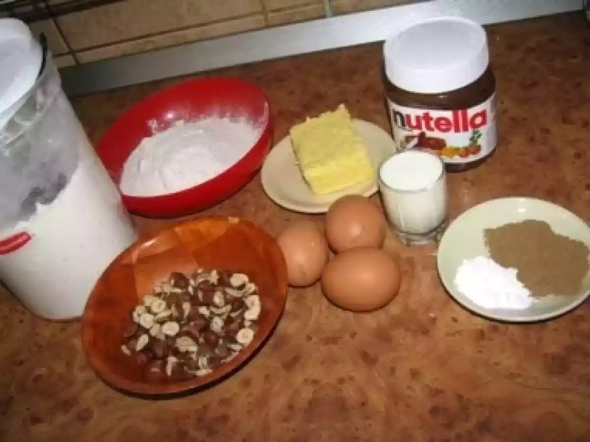 Chec cu Nutella si alune de padure - poza 3