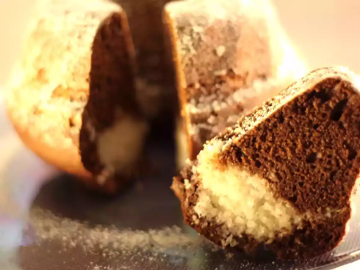 Chec de cacao cu inima de cocos