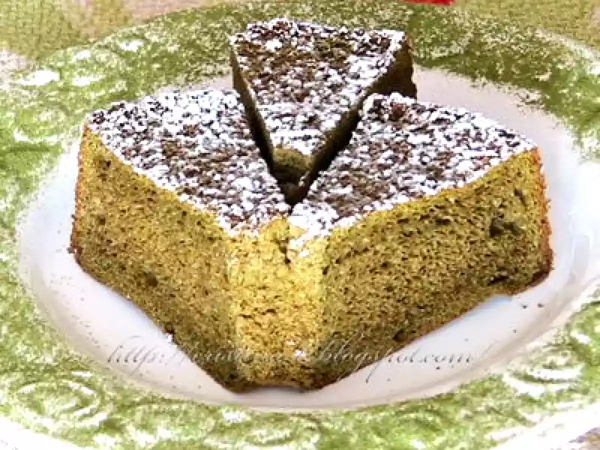 Chec din albusuri cu matcha