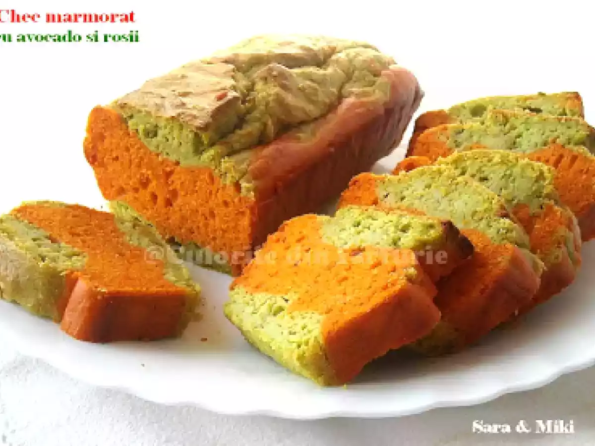 Chec marmorat cu avocado si rosii - poza 4