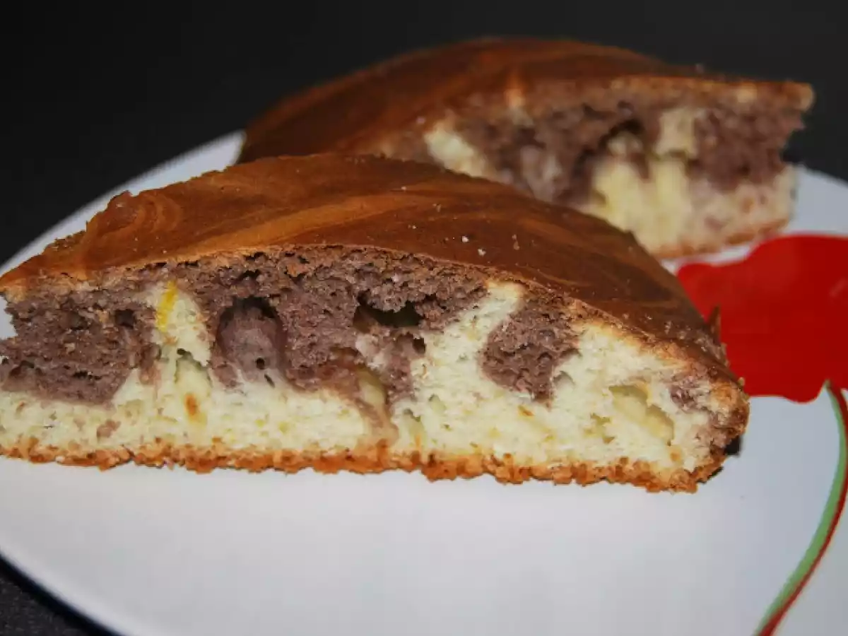 Chec marmorat cu lamaie si cacao